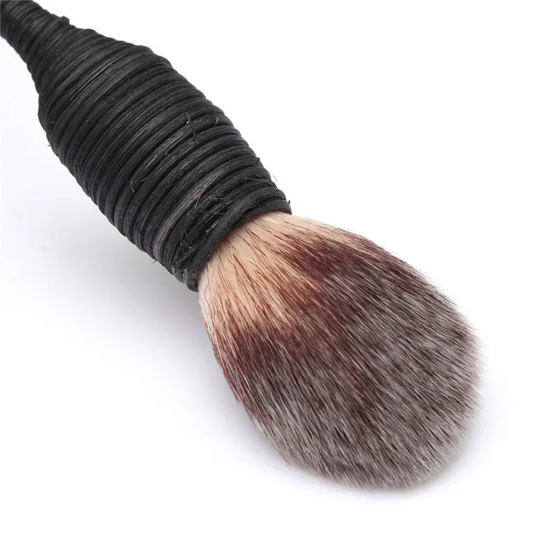 Nature Goat Hair Blusher Brushes Handmade Rattan Makeup Cosmetic Beauty ToolNew Pro 1Pcs Blush Powder Brush