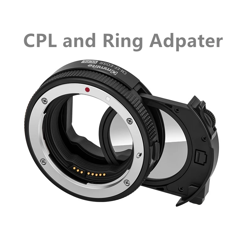 CPL/ND Drop-in Filter + Auto Focus EF-EOSR Lens Mount Adapter Ring for Canon EF Lenses to EOS R R50 R7 R6 R5 R8 R10 Camera Body