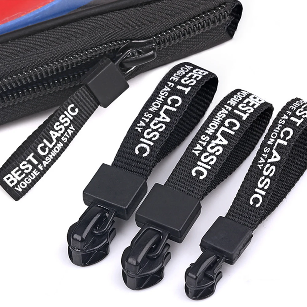 

2/5PCS 3# 5# Weave Rope Zipper Pull End Fit Rope Tag Replacement Buckle Fixer Zip Cord Bag Suitcase Tent Backpack Zipper Head