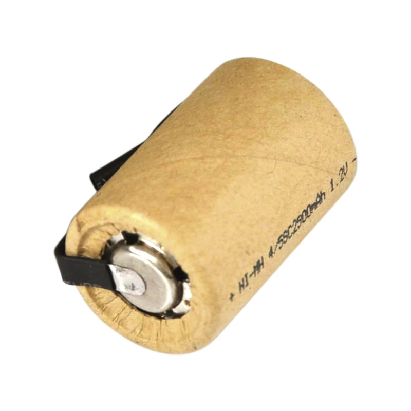 4/5SC بطارية 1.2 فولت 2500 مللي أمبير ni-mh قابلة للشحن SC خلية بطارية لتقوم بها بنفسك أدوات كهربائية بطارية ألعاب إلكترونية NIMH بطارية مع علامات التبويب لحام