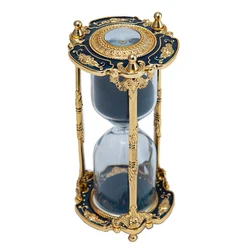 Hourglass Timer 15 Minutes Wedding Birthday Gift Creative Table Clock Metal Retro Sand Clock Home Decoration Accessories