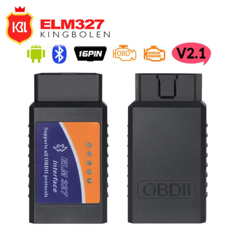 

Elm327 obd2 V2.1 wafer chip automobile fault diagnosis instrument detector bluetooth diagnosis