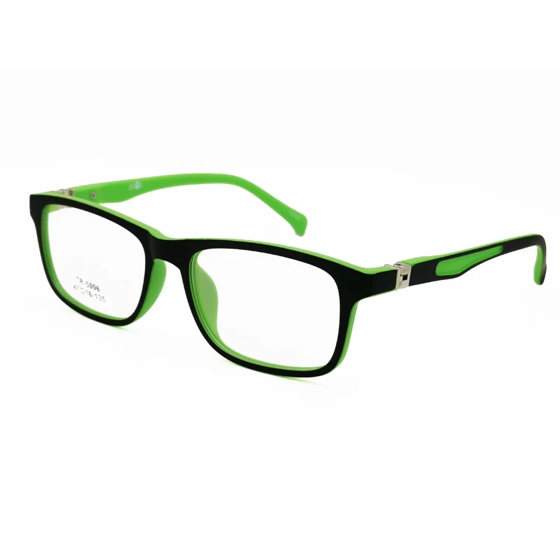 full-rim durable dual color TR90 glasses frame with 180 degrees flexible hinge sunny pupil eyeglasses  5006