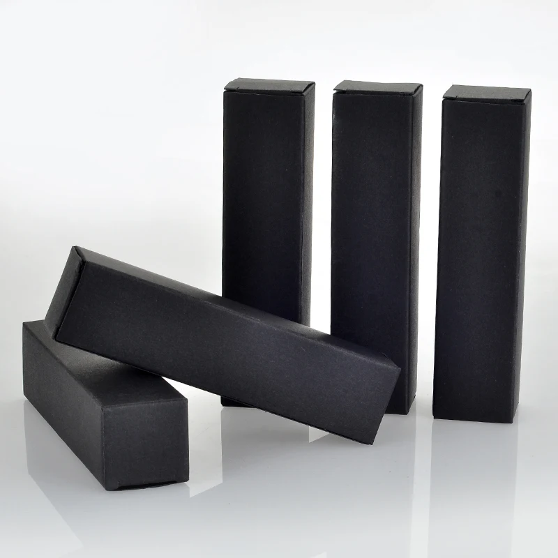 100Pieces/Lot 10ML Black Box Empty Perfume Bottle Package box Customizable Paper Boxes Packaging Custom Logo ONLY BOX
