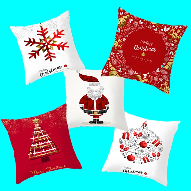 

10PCS Christmas Creative Pillow Case Throw Pillow Case Square Pillow Case Home Decoration Velvet Movie Unique Pillow Case .