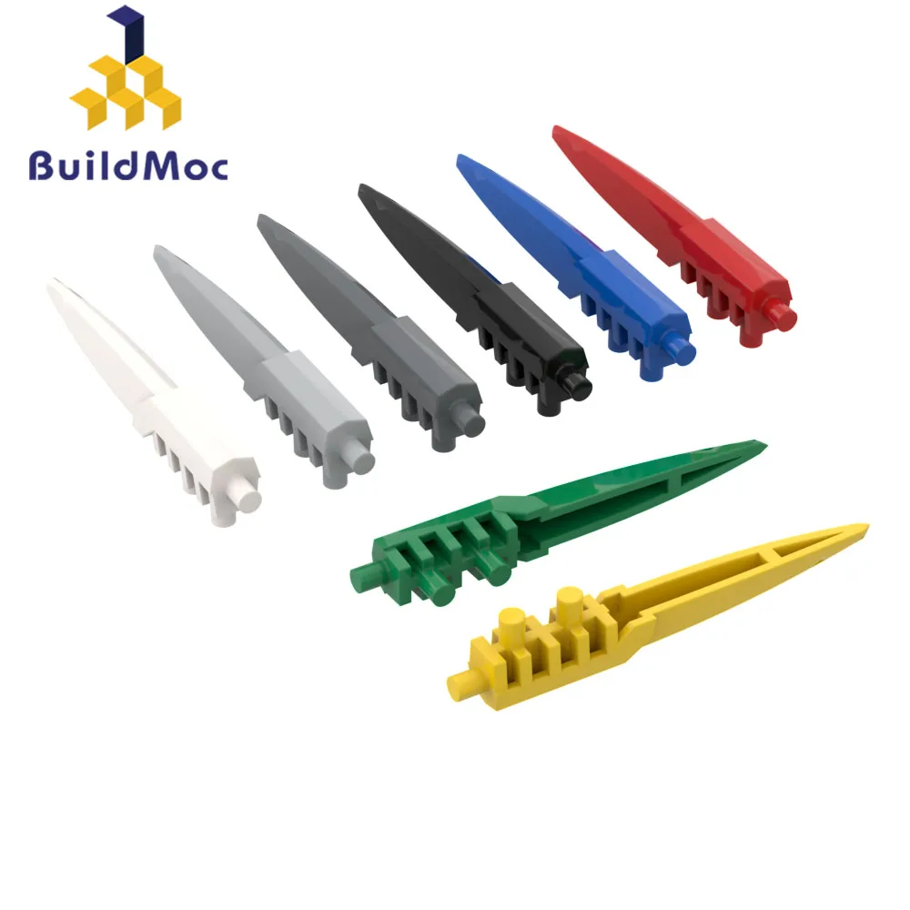 BuildMOC 92218 1 x 7.5 x 1.5 Hero Factory Weapon-Elastic Blade For Building Blocks Parts DIY Constru