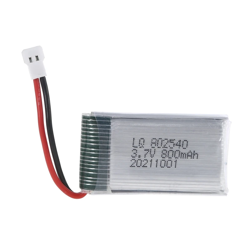 2024 New 3.7V 800mAh Lipo Battery, 802540 Rechargeable Lithium Battery for SYMA X5C X5C-1 X5 X5SC X5SW M68 K60 HQ-905 CX30 RC