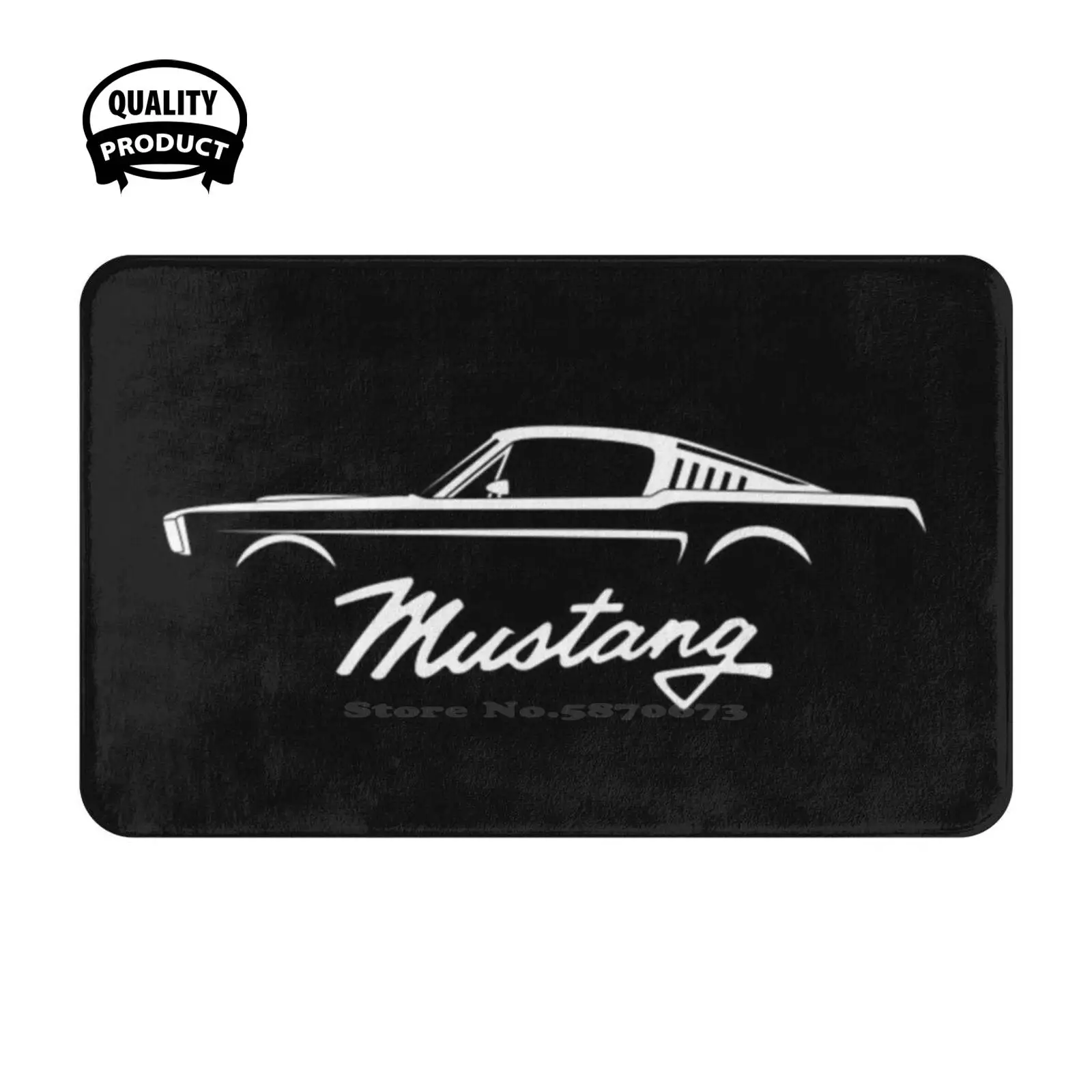 Soft Cushion Home Carpet Door Mat Car Rug Shelby Gt 500 Gt350 Super Snake Super Car Muscle Car Sports Car Drag Racing Top