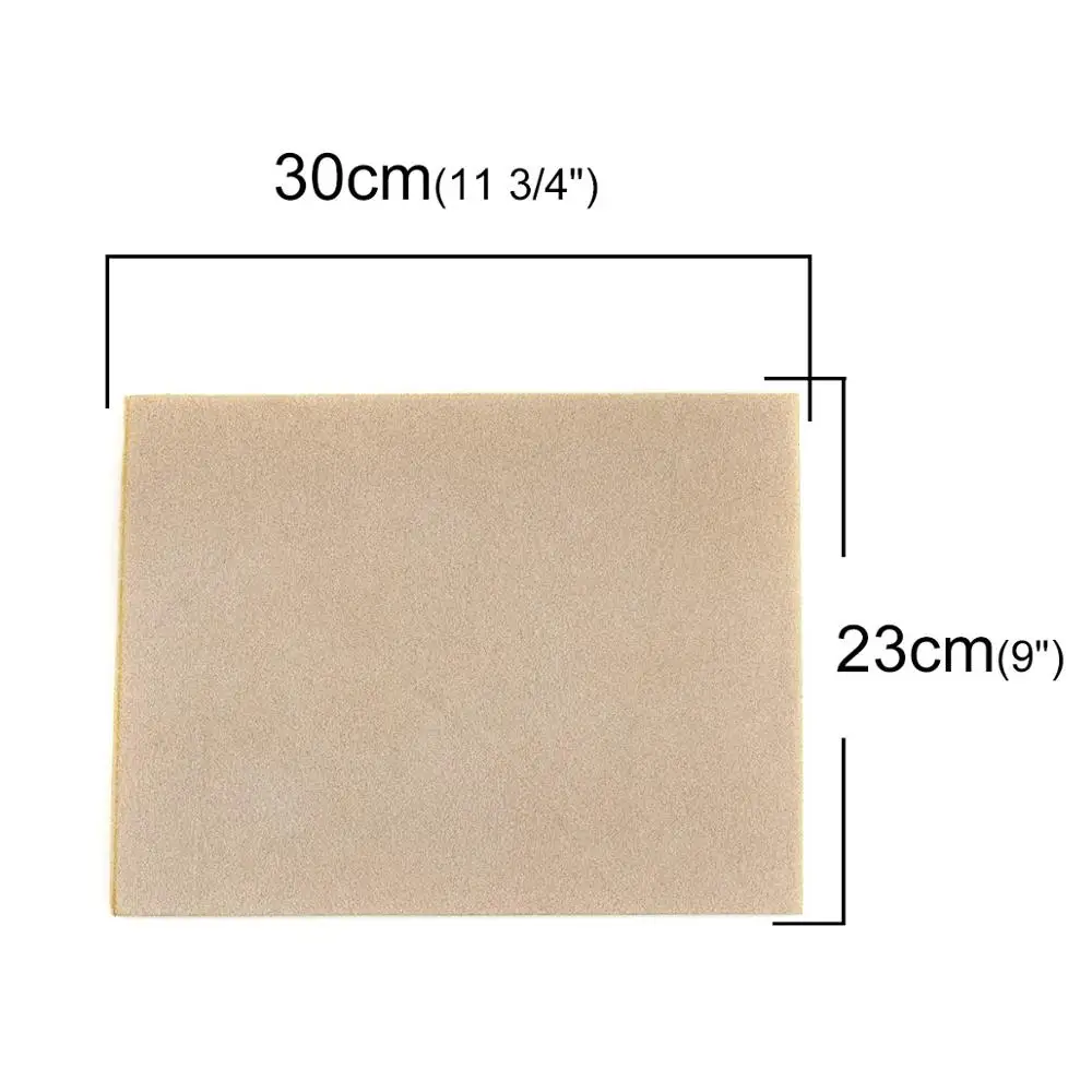 DoreenBeads  2PCs Random Color Bead Mats Jewelry Beading Tools 30x23cm Randomly Color Non-slip Flocking Sponge Polyester Mat