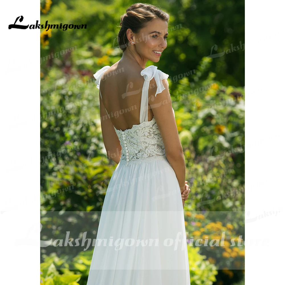 Abiti da sposa eleganti della boemia 2022 abito da sposa da spiaggia in Chiffon a cuore economico paese Vestido de Novia