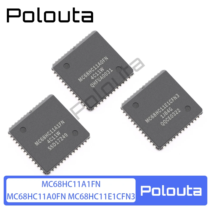 1 Pcs MC68HC11A1FN MC68HC11E1CFN3 MC68HC11A0FN PLCC52 Microcontroller Components Arduino Nano Integrated Circuit Polouta