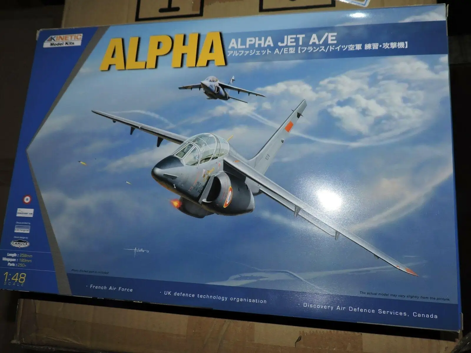 

Кинетическая модель K48043 в масштабе 1:48, комплект ALPH JET A/E