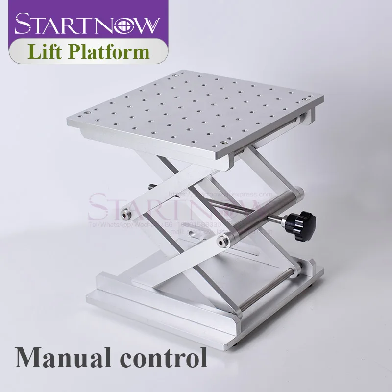 Startnow-Table élévatrice en acier inoxydable, machine de marquage laser, plate-forme élévatrice manuelle, recommande un support élévateur réglable