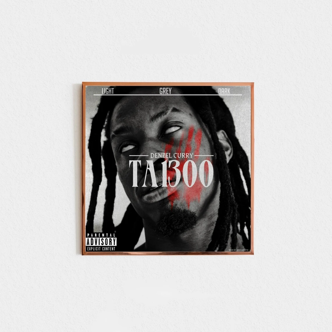 Taboo By Denzel Curry Music Album Canvas Poster Art Hip Hop Rapper Pop Music Star Home Wall Painting Decoration