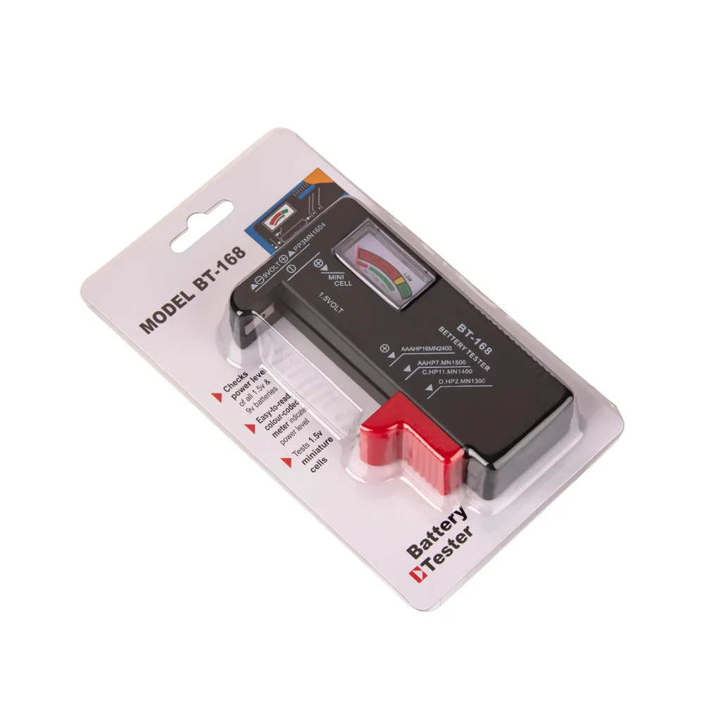 BT-168 PRO 168D Universal Battery Tester Battery Capacitance Diagnostic Tools for Household Battery Testing Supplies