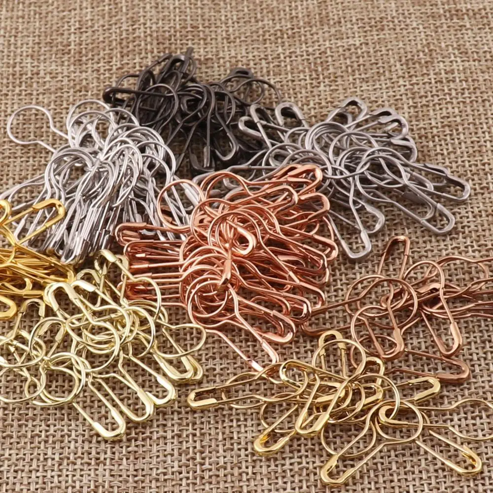 500 Pcs Bulb Safety Pins Gourd Shape Metal Marker Tag Gourd Pear Pins Safe Craft Stitch Holder DIY Sewing Kit Charms Fasteners