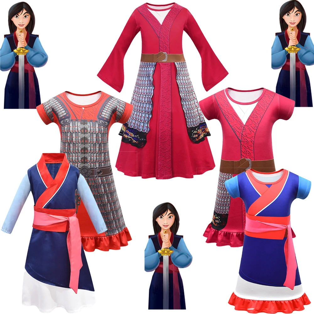 Disfraz de Hua Mulan para niños, ropa tradicional china de Navidad, nueva película, Halloween