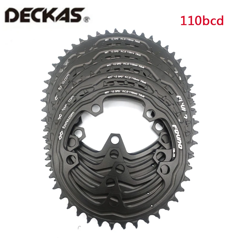 Deckas 110BCD Road Folding Bike Narrow Wide Chainring 38/40/42/44/46/48/50/52/54/56/58T Chainwheel For shimano sram crankset