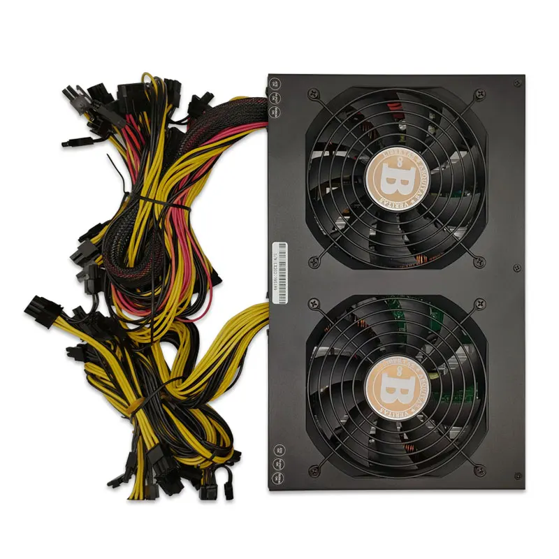 3600W PC Power Supply 80 PLUS Gold ATX PC Miner Power Supply Machine 24 6+2 pin For BTC Bitcoin Mining Server