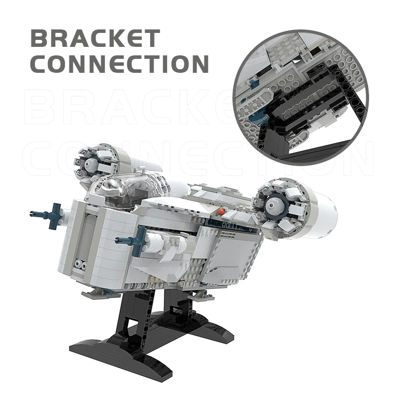 ขาตั้ง Moc (ตัวยึดเท่านั้น) ตัวดักจับความต้านทาน75292 75281ชั้นวางบล็อกตัวต่ออิฐของเล่นแบบทำมือ