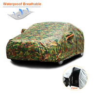 Kayme Waterproof Camouflage Car Covers Outdoor Sun Protection Cover For Car Reflector Dust Rain Snow Protective Suv Sedan Full