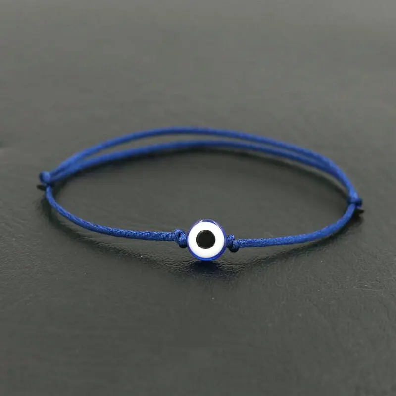 Lucky Turkish Blue Evil Eye Men Bracelet Thin Red Rope Thread String Braid Women Bracelets For Couples Lovers Jewelry Gifts