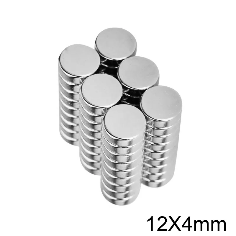 10/20/50/100PCS 12x4 mm N35 Round Magnets Neodymium Magnet Dia 12x4mm Permanent NdFeB Strong Powerful Magnetic Magnet 12*4 mm