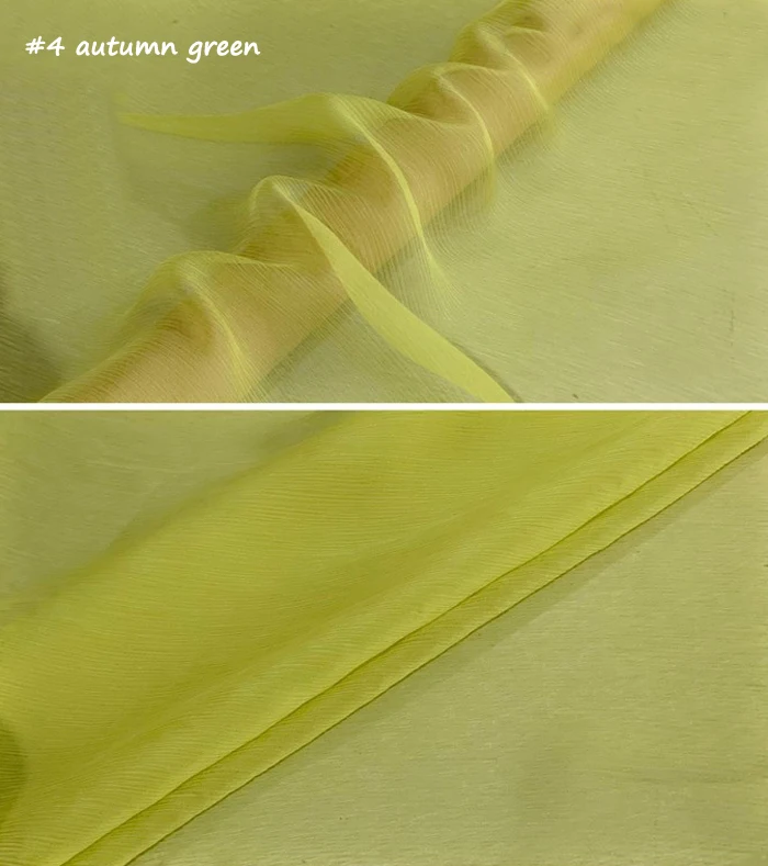 Schlichter, gefärbter Schal aus reiner Maulbeerseide, Textil-Crêpe-Stoffe aus gekreuzter Seide und Chiffon – Detail 10