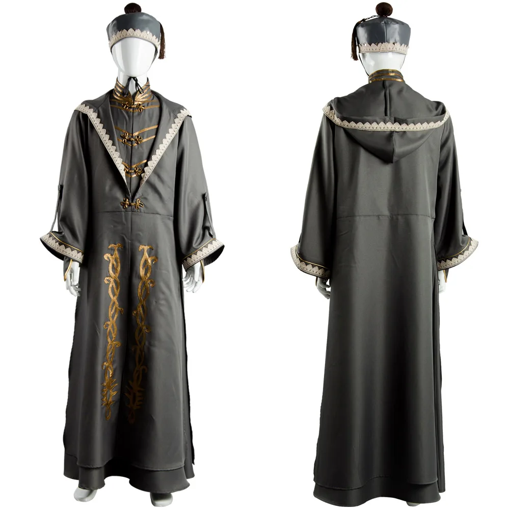 Albus Cosplay Dumbledore Costume Adult Robe Cloak Hat Outfit Full Set Halloween Carnival Costume