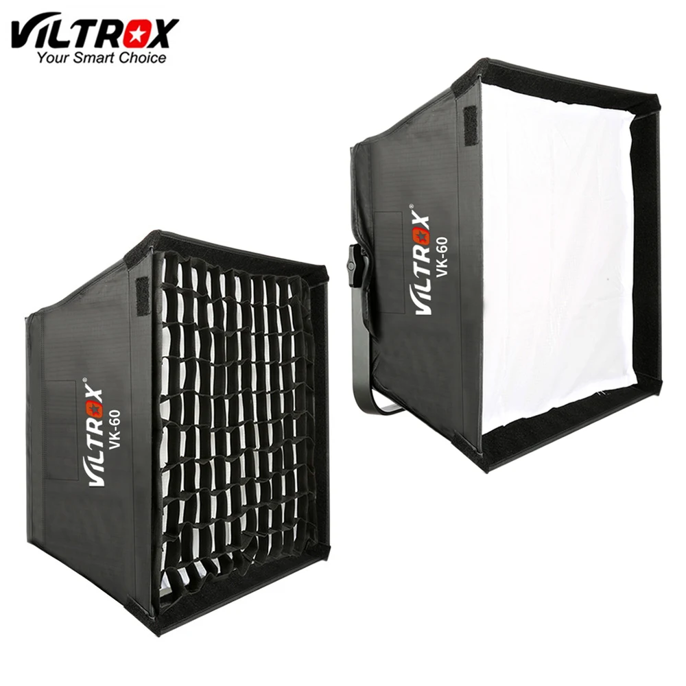 Viltrox 45X40CM VK-85/VK-40 35X30CM ซอฟท์บ็อกซ์ตารางแฟลชวิดีโอ LED + กระเป๋าหิ้วสำหรับเติมแสง VILTROX VL-40T VL-D85T