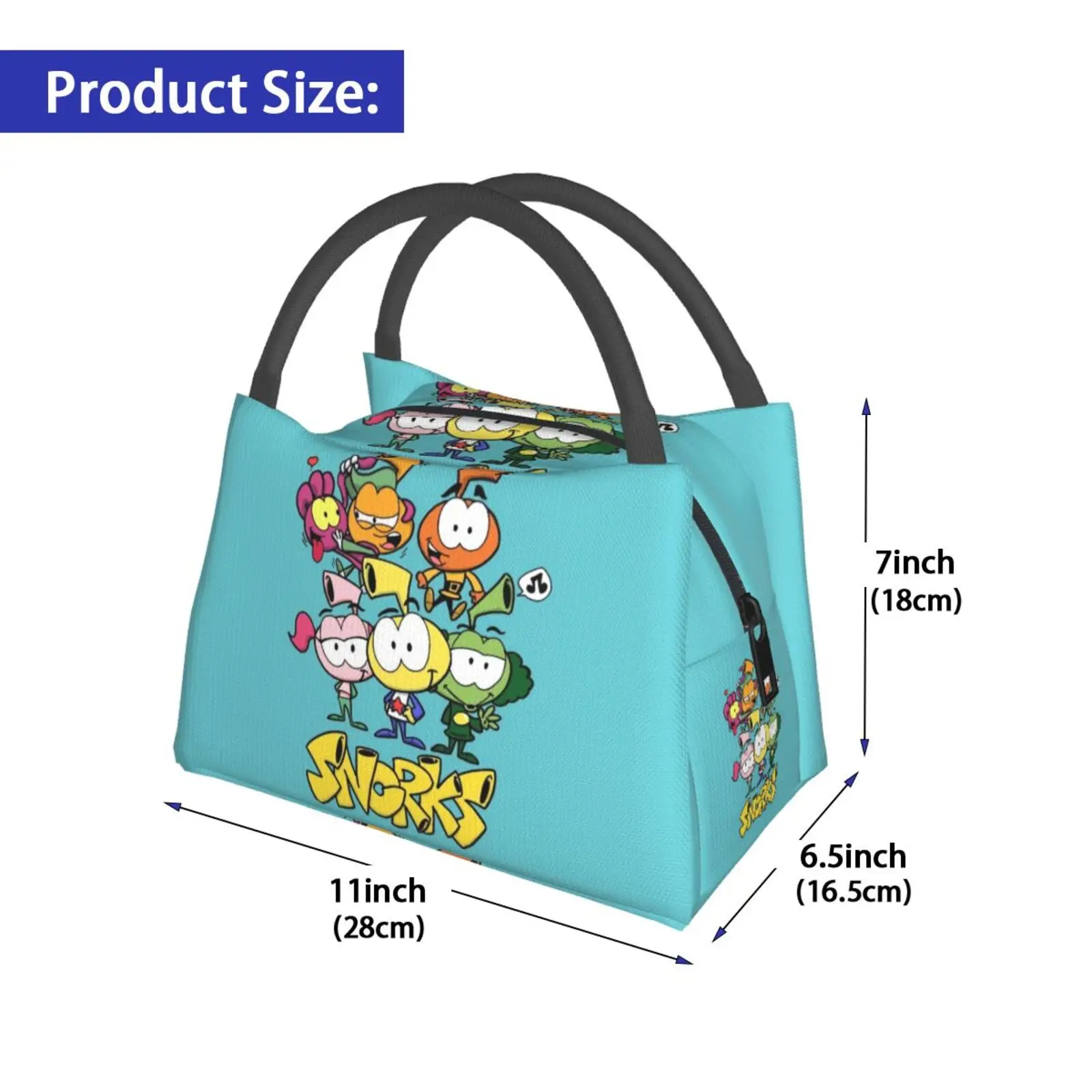 Cooler Lunch Bag Picnic Bag Snorks Snorks Comic Cartoon Anime Animated Animation Vintage Retro Old 80S 90S