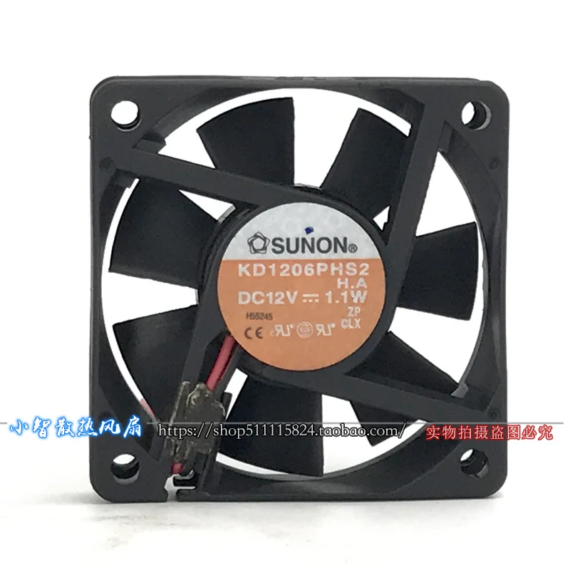 

Ultra-quiet exhaust chassis power fan KD1206PHS2 12V 1.1W 6CM 6015