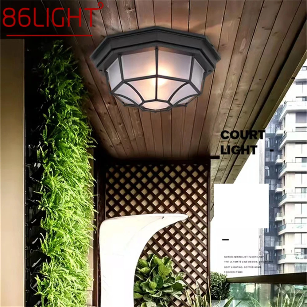 

86LIGHT European Style Ceiling Light Outdoor Modern LED Lamp Waterproof for Home Corridor Decoration