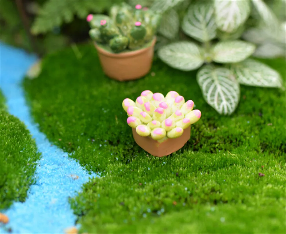 Mini árvore verde em vaso para bonecas 1/12, decoração de casa de bonecas, plantas em vaso