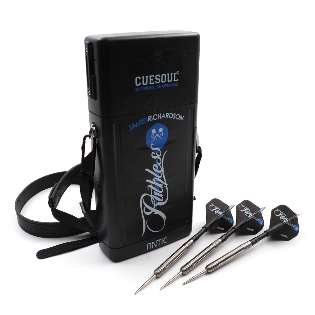 

CUESOUL "RUTHLESS" 25g 90% Tungsten Steel Tip Dart with ANTIE Hard Dart Case- JAMES RICHARDSON