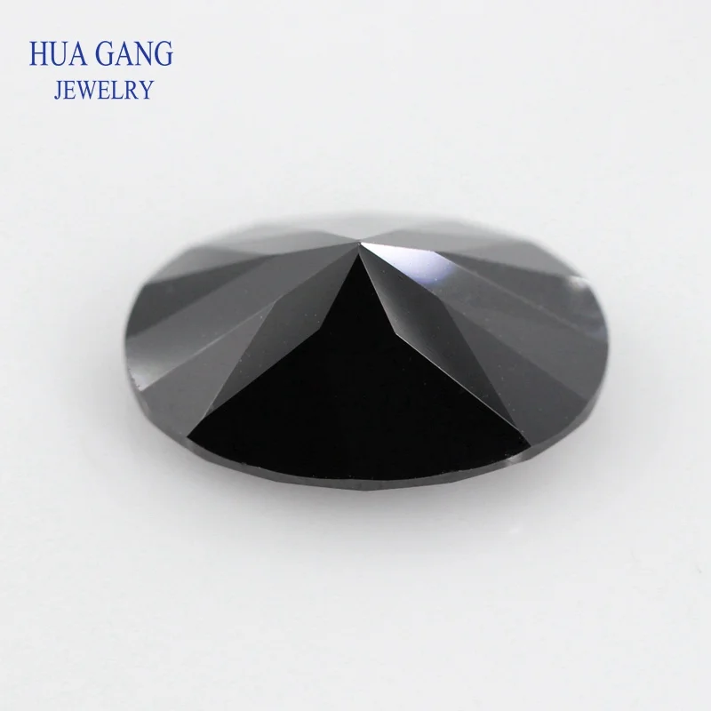Black Natural Spinel Loose Gemstone Oval Shape Size 2x3mm~10x14mm Natural Gemstone Beads For DIY Jewelry Making