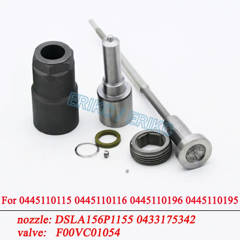 0445110195 0445110196 Fuel Injector Repair Kit Nozzle DSLA156P1155 0433175342 Valve F00VC01054 for Bosch 0445110115 0445110116