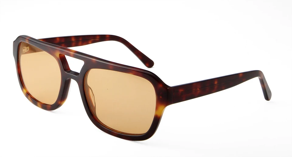 VE Designer Quadratische Sonnenbrille für Damen, Hochwertige Weiße Acetat-Sonnenbrille für Herren, Doppelbrücken-Design, Große Gläser, Oculos – Detail 22