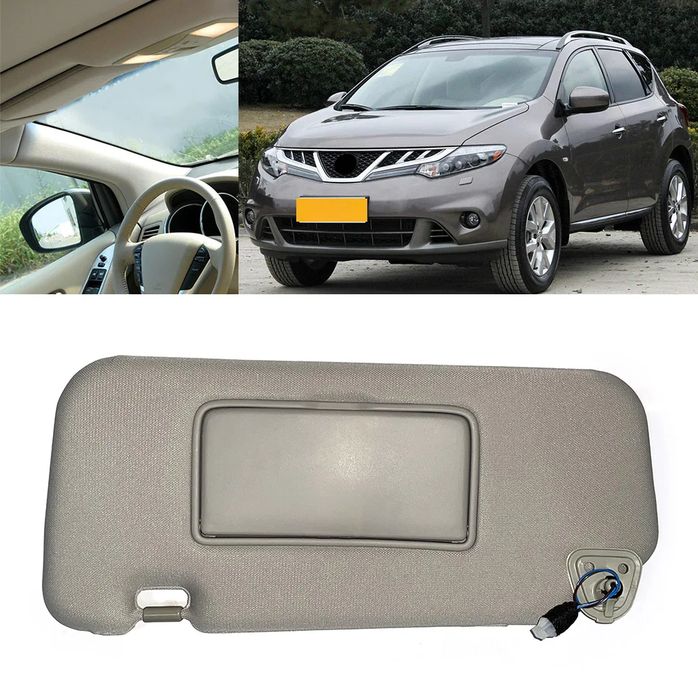 

Левый автомобильный солнцезащитный козырек, замена солнцезащитного козырька для Nissan Murano 2009 2010 2011 2012 2013 2014 96401-1AA1B, серый