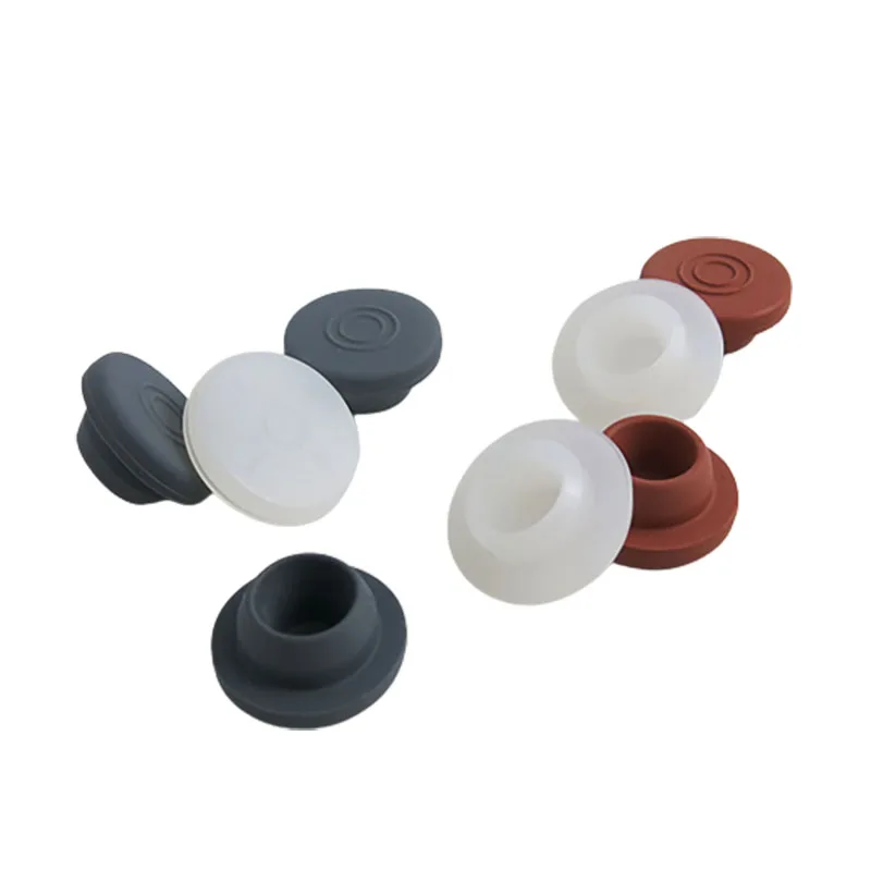 100 szt. Butylowo-silikonowy czerwony gumowy korek do fiolk z klapką 13 mm 20 mm, wykorzystując tylko korek