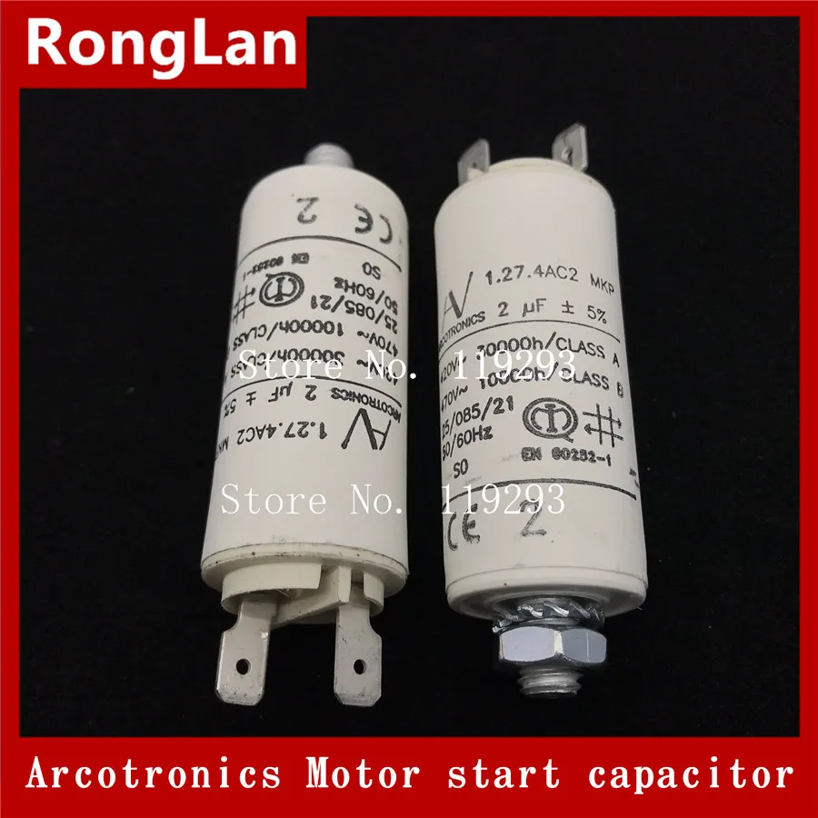 [BELLA] [New Original] ARCOTRONICS Motor inverter start  capacitor 1.27.4AC2 MKP 2UF 3.15UF 6UF 8UF