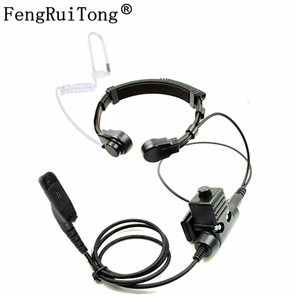 NATO teleskopowa gardła mikrofon zestaw słuchawkowy mikrofon U94 PTT kabel dla Motorola Xir P8268 P8260 P8200 P8660 GP328D DP4400