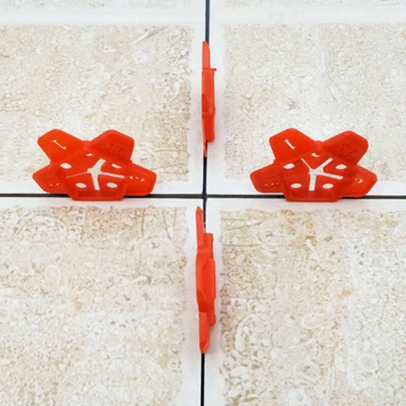 1-3mm Removable Wall Tiles Ceramic Gap Locator Cross Tile Leveling System Gap Floor Construction Tools Reuse 50pcs