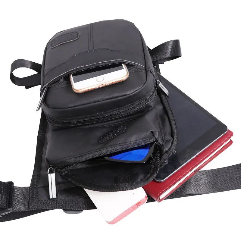 Men Fanny Waist Pack Waterproof Leg Bag Drop Messenger Shoulder Bags Travel Motorcycle Tactical Chest Pouch Bum Hip Belt Purse