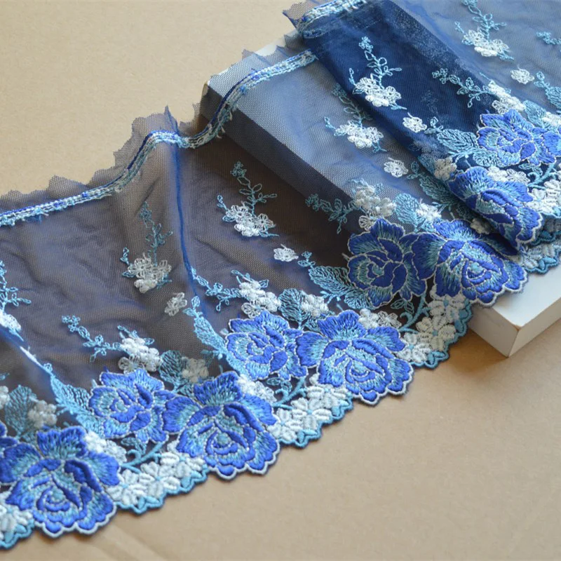 

10Meters Embroidery Lace Fabric High-end Bra Underwear 18cm Width Laces Trim Fashion Skirt Clothes Cloth Decor Diy Accessories