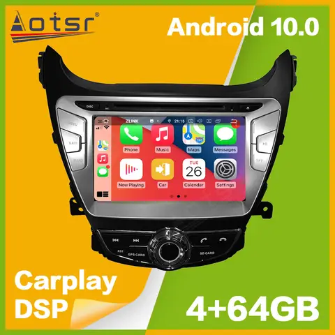 Android 10 PX5/PX6 Car Player GPS Navigation For Hyundai ELANTRA 2011-2013 Auto Radio Stereo Multimedia Player Head Unit Carplay
