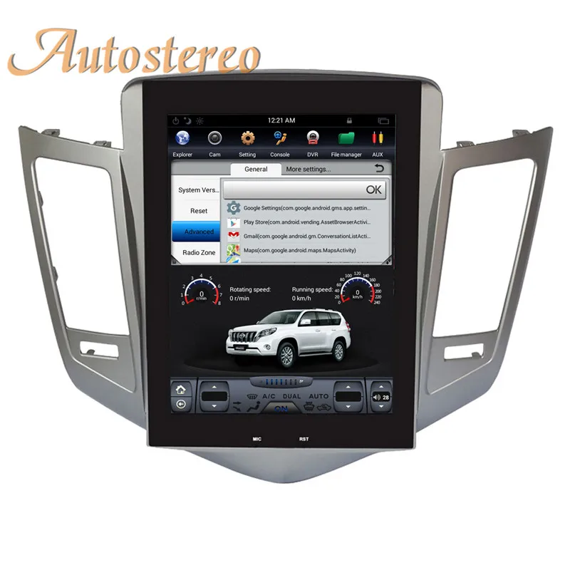 Tesla Style Android 9.0 6Core 4GB Navigazione GPS per auto per CHEVROLET CRUZE 2009-2013 Unità principale stereo Lettore multimediale Auto Radio