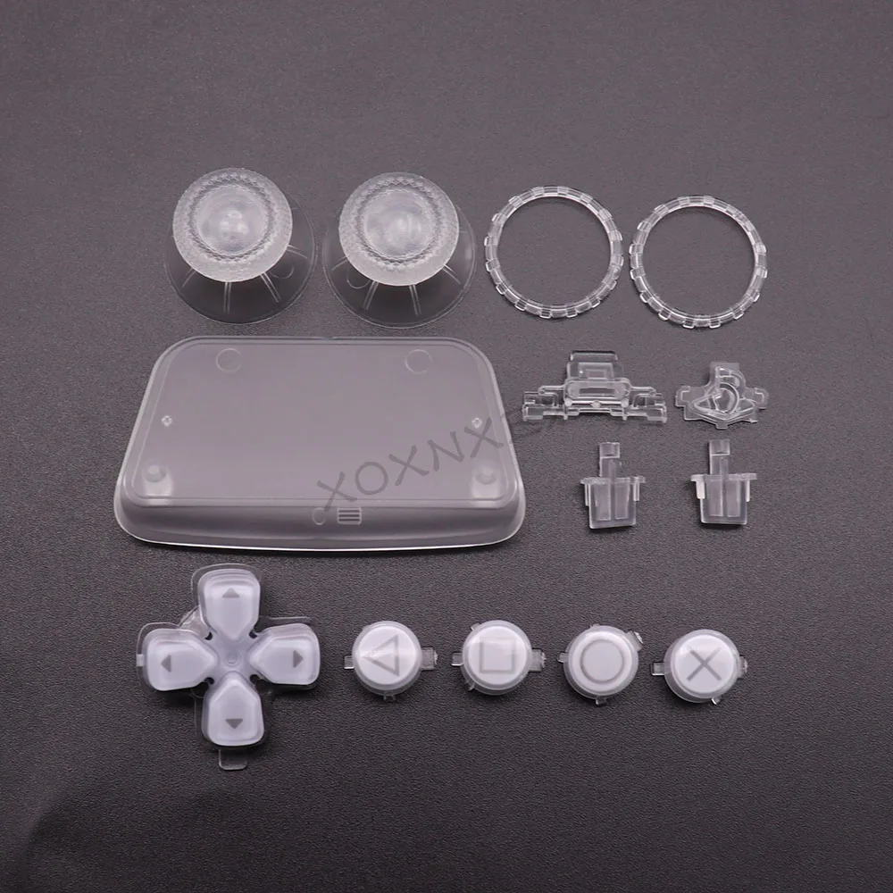 Xoxnxex 1セットフルボタンセット交換修理キットPS5、d-パッドR1 L1 L2 R2トリガー + abxyキーdualsenseコントローラ
