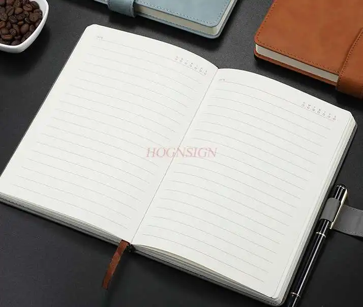 Notebook sub stationery a5 literary retro leather diary simple college student meeting book buckle business office notepad