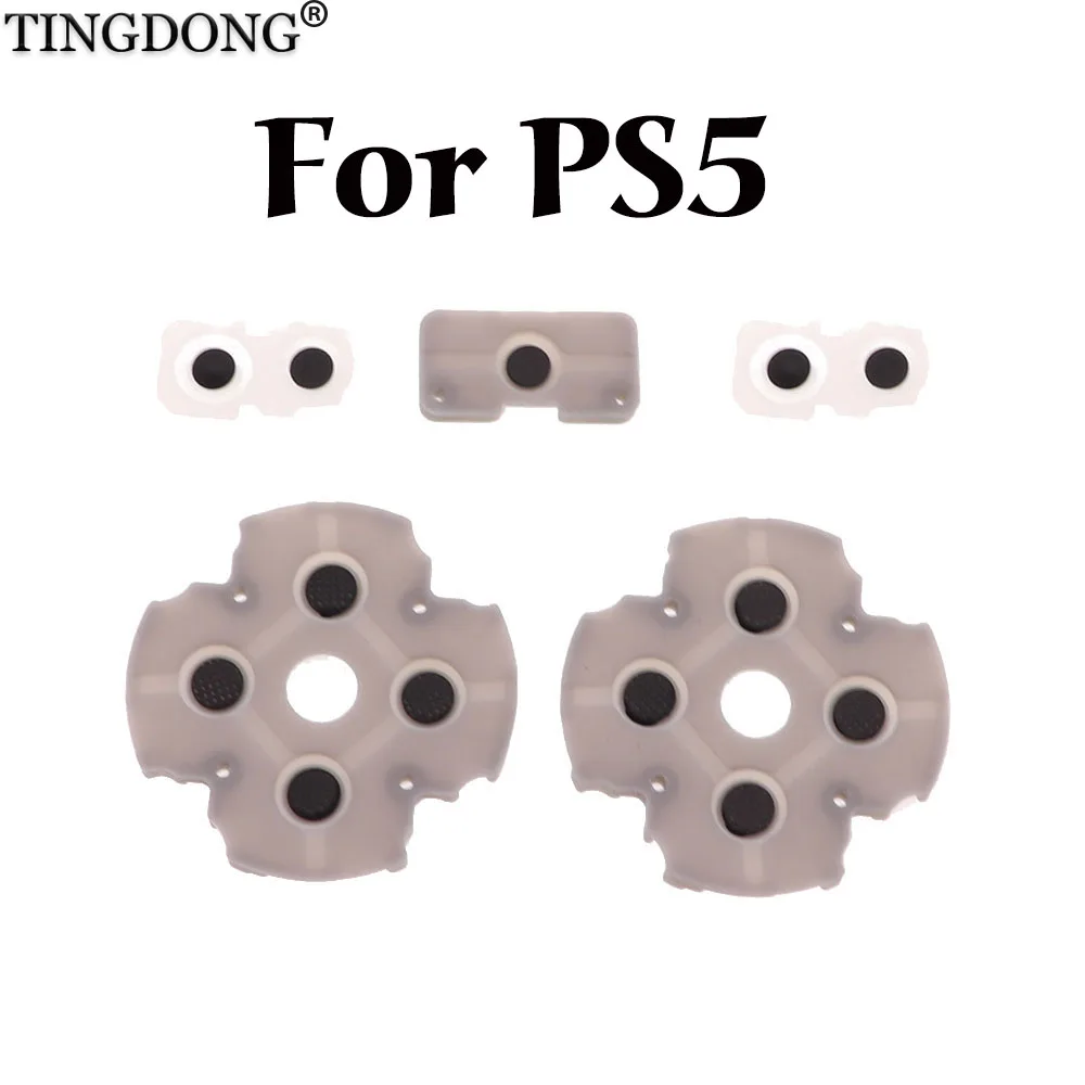 

1set LR Conductive Rubber Pads For PS5 Controller Buttons Contact Rubber Conductive Silicone Rubber for playstation 5 PS5